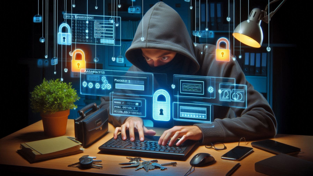 The data breach also contained username and passwords for government, business as well as banking websites. (Image Source; Microsoft Designer/AI)