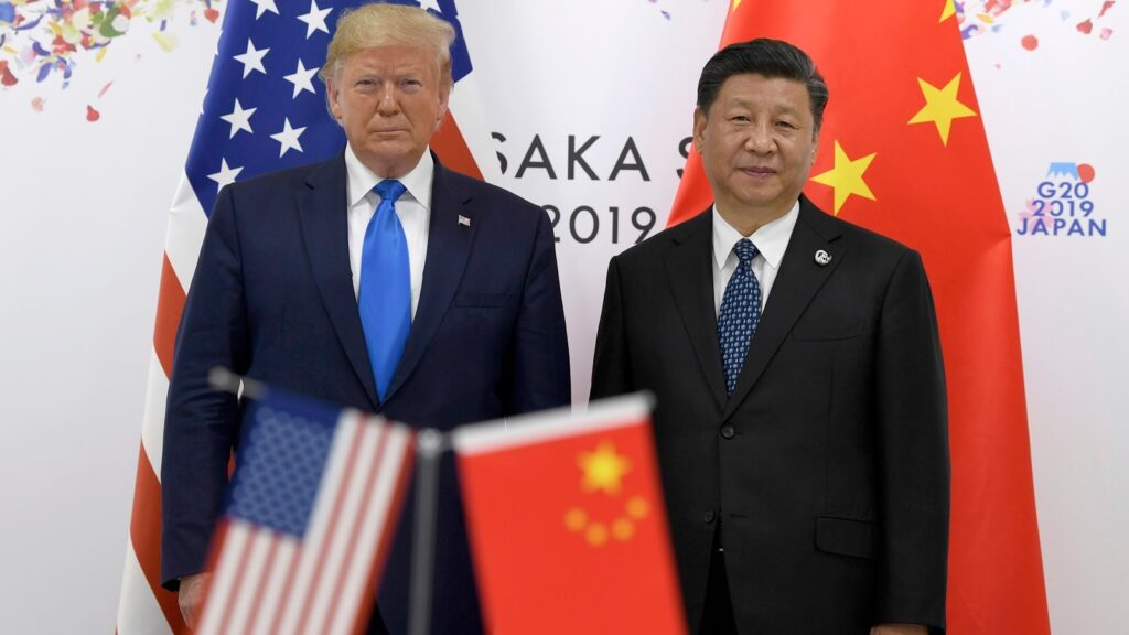 File Photo of US President Donald Trump with Chinese President Xi Jinping. The two countries have finalised a trade deal and a tariff cut is likely round the corner