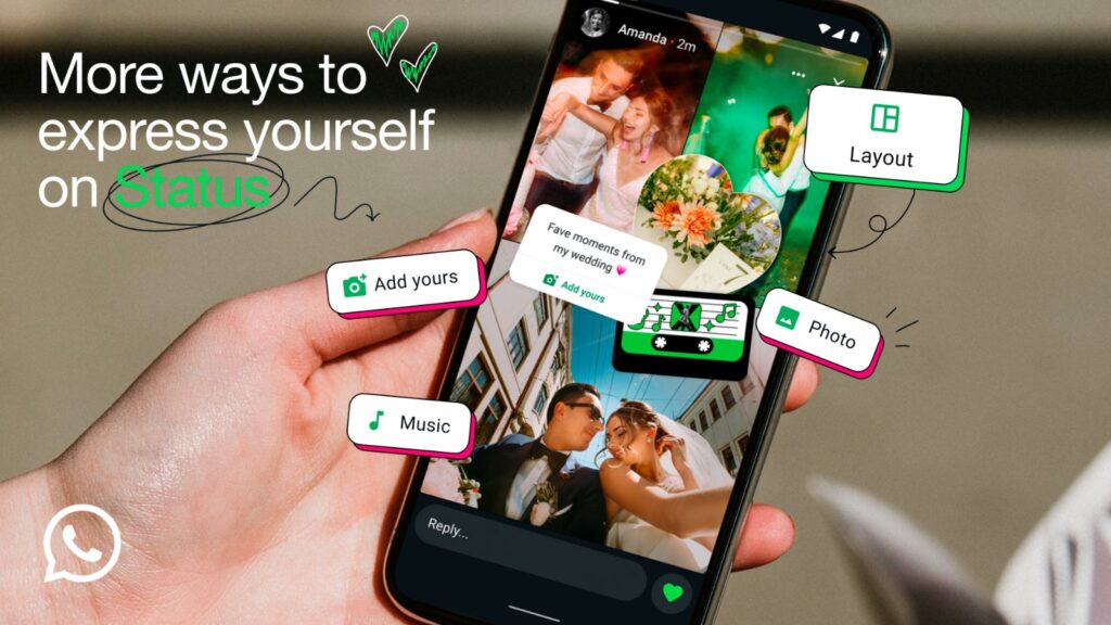 Users can now post music-driven Status updates on WhatsApp. (Express Image/WhatsApp)
