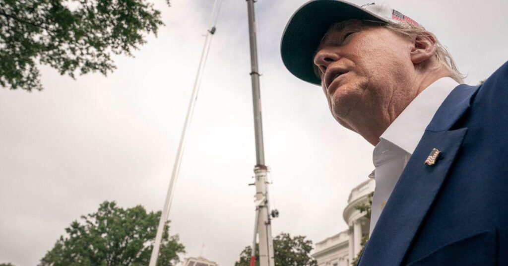 Donald Trump Slammed For Installing Two 'Giant Phalluses' At White House