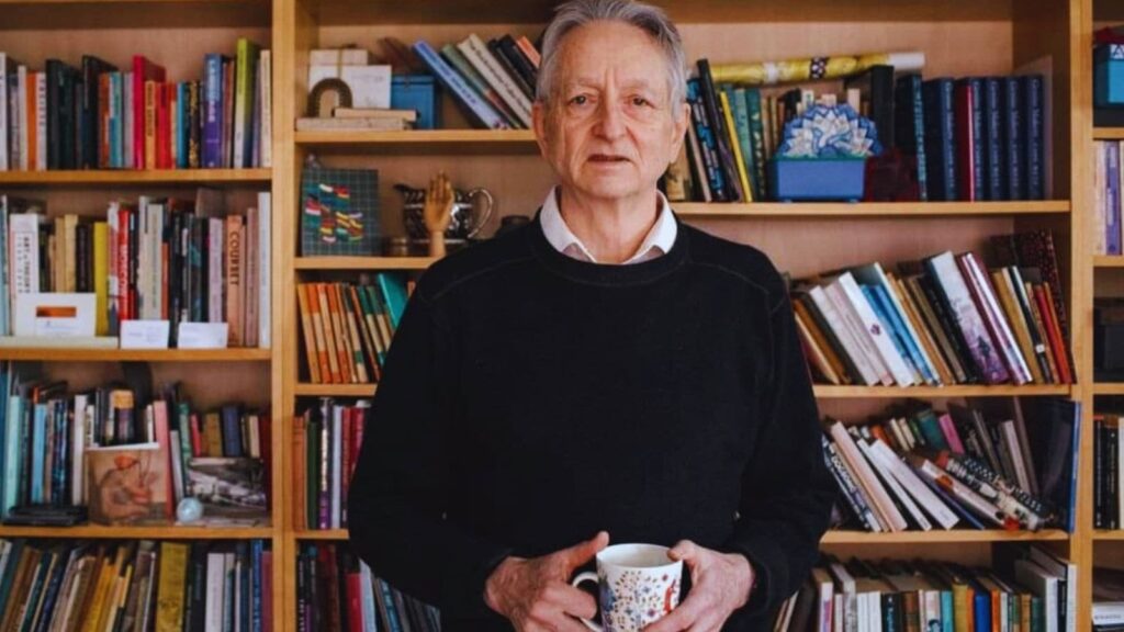 Geoffrey Hinton, often called the 'Godfather of AI,' discusses the urgent challenges posed by artificial intelligence on The Diary of a CEO podcast. (Image: Instagram/@icfaitech_jaipur)