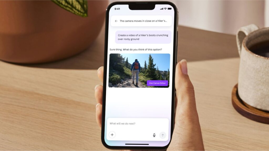 The new feature is protected by Canva Shield to prevent the generation of harmful AI content.