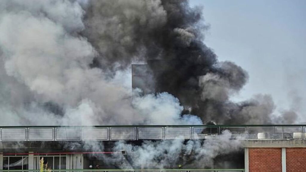 rupee Firefighters work in a building of the Soroka hospital complex after it was hit by a missile fired from Iran in Beersheba, Israel, Thursday, June 19. Muted domestic equity markets and rising geopolitical tensions in the Middle East also pressurised the rupee. (AP Photo)