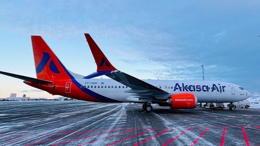 Akasa Air had ordered a total of 226 Boeing 737 MAX family aircraft, all of which are expected to be delivered by 2032, which comes out to 28 aircraft per year on average. (Credit: akasaair.com)
