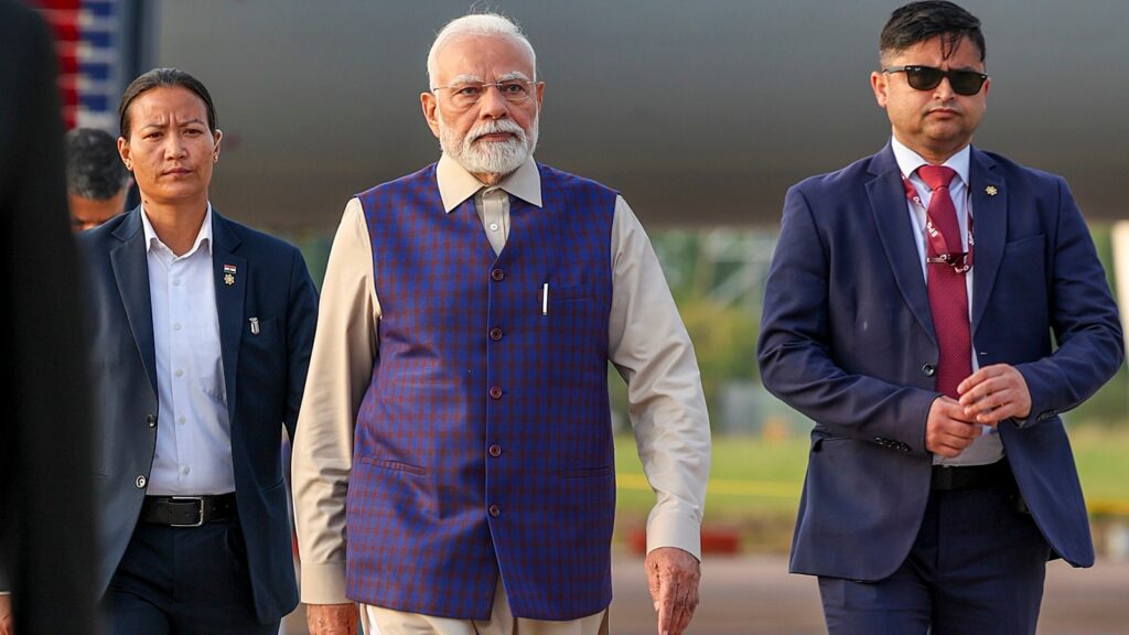 Prime Minister Narendra Modi reached London early Wednesday