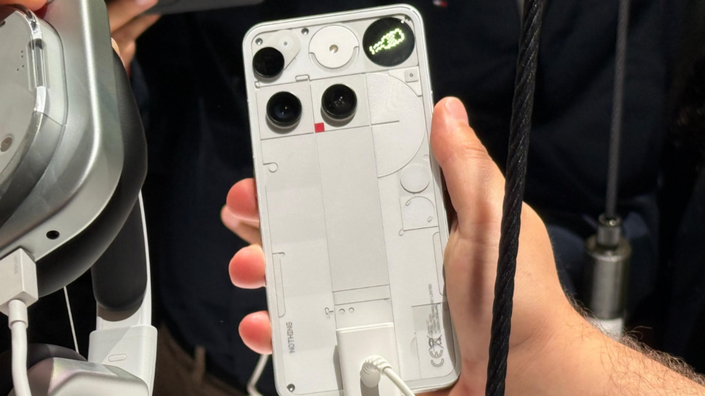 Hands-On Review, AI Features, Camera Upgrades, Design and More from London Launch Event The Phone 3 has a polarizing design. (Image credit: Anuj Bhatia/Indian Express)