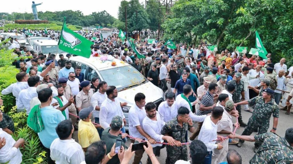 Longest absence from state over, Naveen Patnaik returns to Odisha after surgery in Mumbai — to a rousing reception | India News