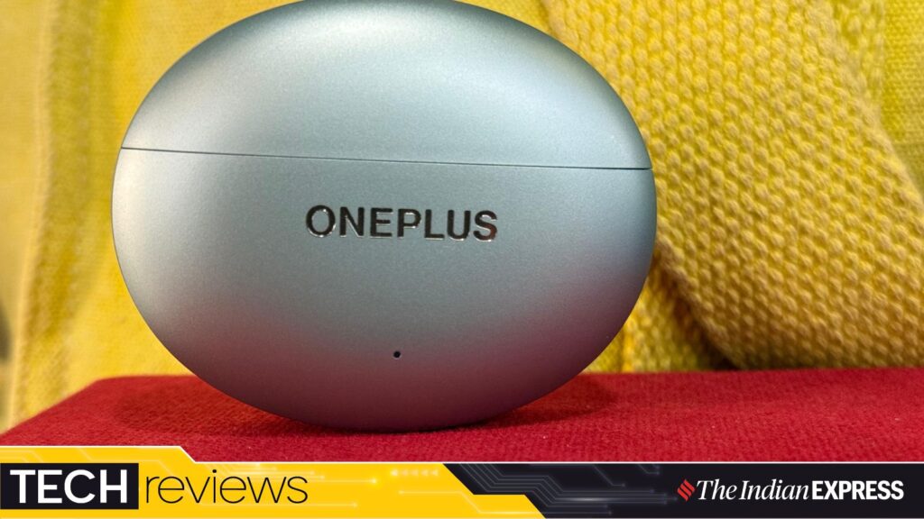 I travel by public transport, and here’s why I swear by the OnePlus Buds 4 | Technology News The Buds 4 can be used with the iPhone, Android phones and Windows PCs. (Image credit: Anuj Bhatia/The Indian Express)