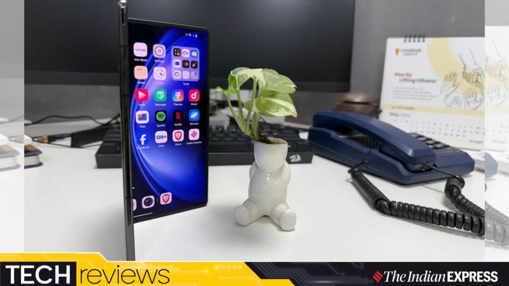 The Vivo X Fold 5 is as thin as normal smartphone in its folded state.