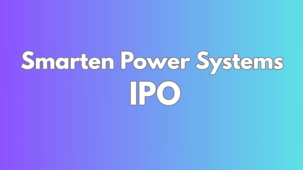 ICICI Bank Limited is the sponsor bank for Smarten Power Systems IPO.