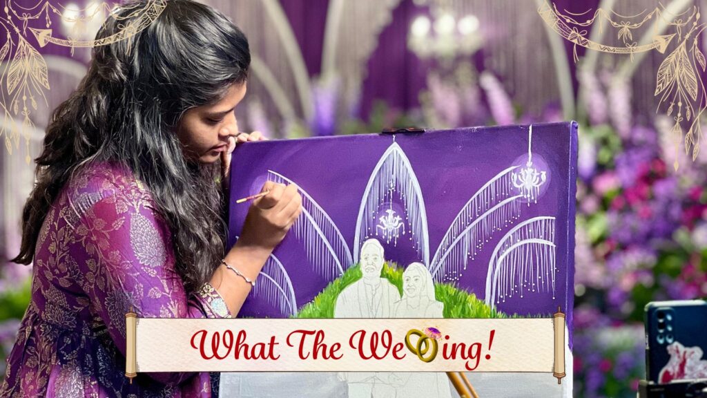 Move over selfie booths, Indian weddings are now capturing memories through live paintings | Lifestyle News