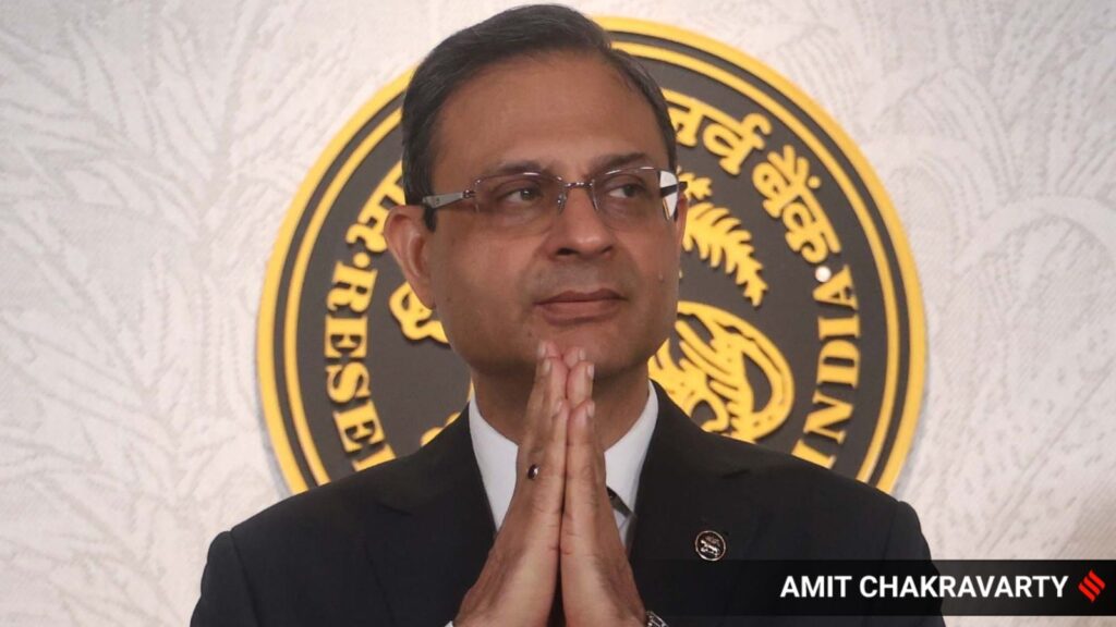 RBI Governor Sanjay Malhotra ahead of the Post monetary policy press conference at the RBI headquarters in Mumbai on Wednesday. Express Photo by Amit Chakravarty