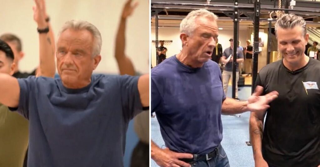 RFK Jr. Accused Of 'Faking' Workout in Video With Pete Hegseth