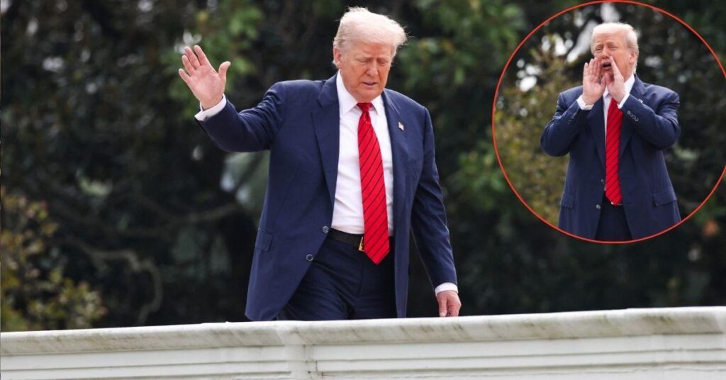 Trump Walks On White House Roof and Rambles Amid Dementia Rumors