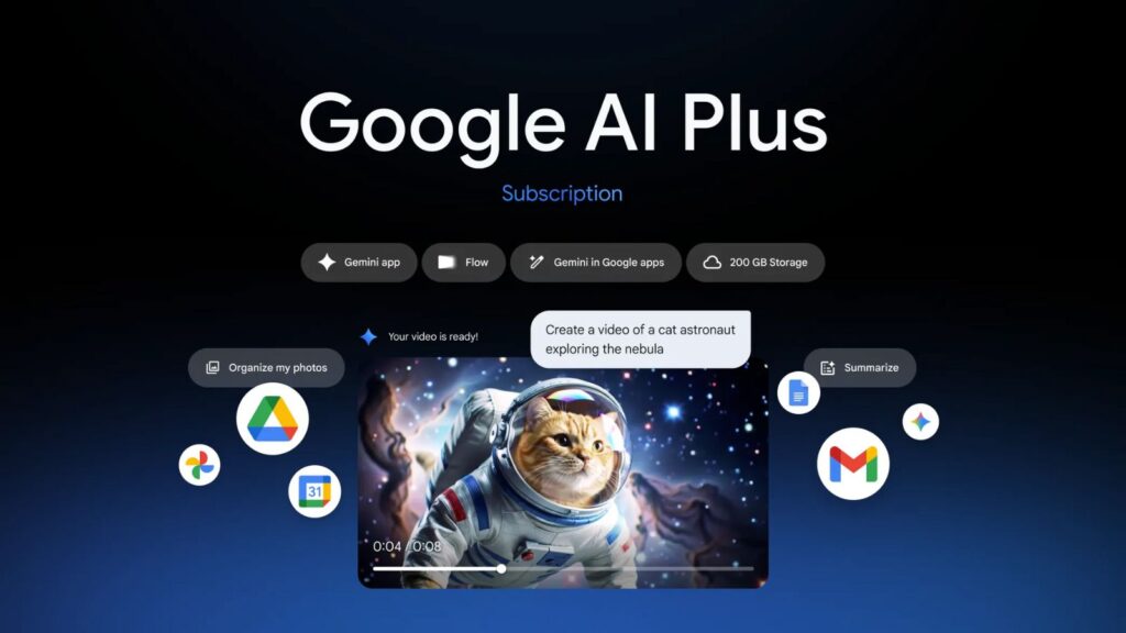  Google's new AI Plus plan offers Gemini 2.5 Pro and Veo 3 access at a lower price point. (Image: Google)