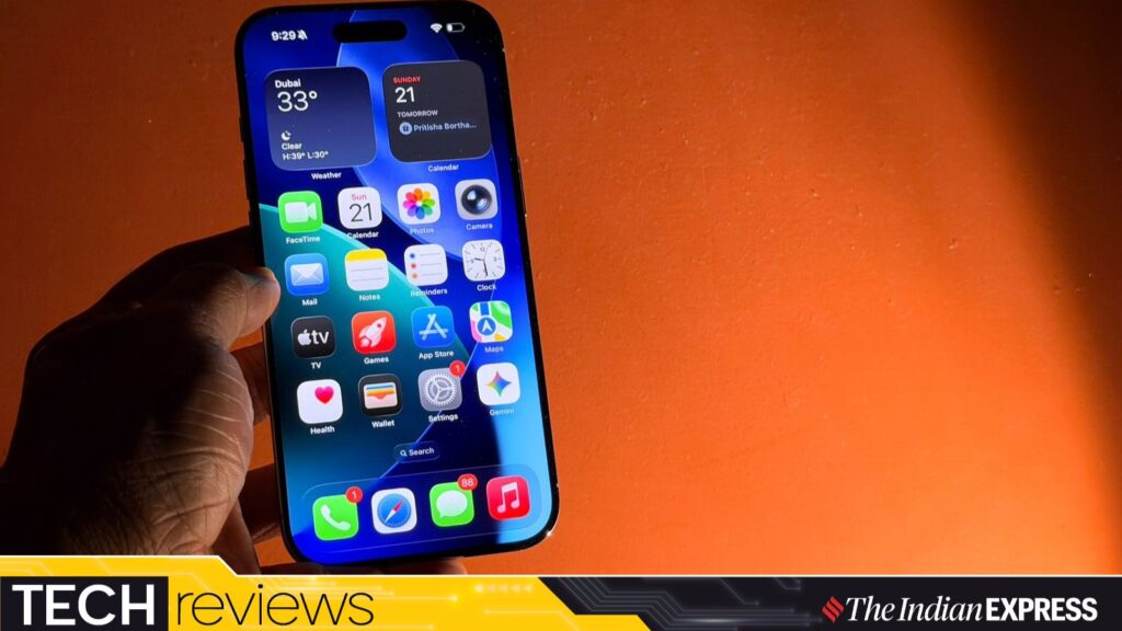 The ultra-slim iPhone Air makes a bold design statement. (Image: Nandagopal Rajan/The Indian Express)