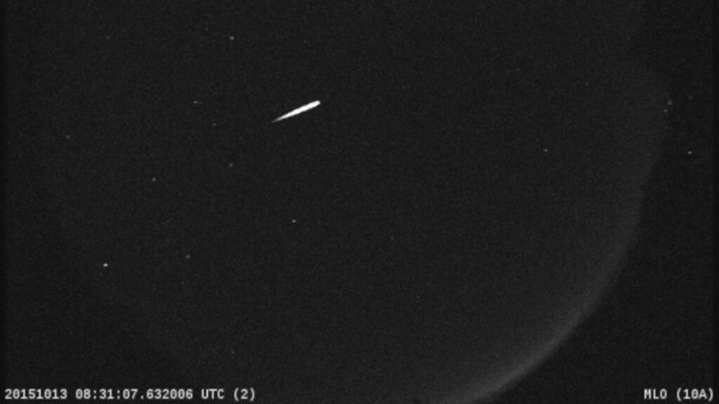 Orionid meteors are typically fast-moving, traveling at speeds of 66 kilometers (41 miles) per second. They are often faint and can be hard to see from urban areas. For the best viewing experience, find a dark, rural location away from city lights.  (Image: NASA)