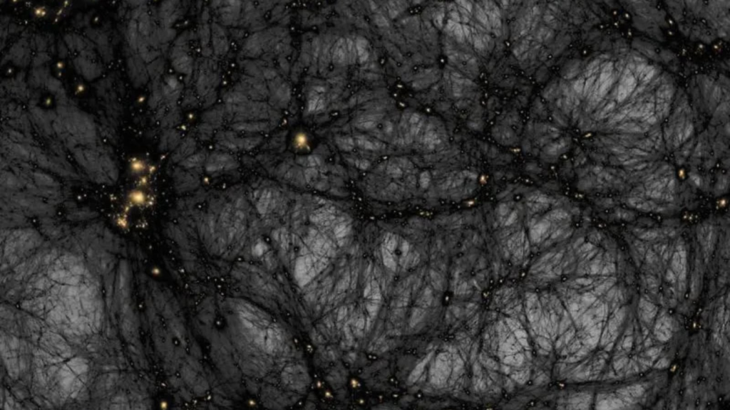 Has dark matter finally been ‘seen’? New analysis of Fermi telescope data offers clues | Technology News A simulation of the formation of dark matter structures from the early universe until today. Ralf Kaehler/SLAC National Accelerator Laboratory, American Museum of Natural History