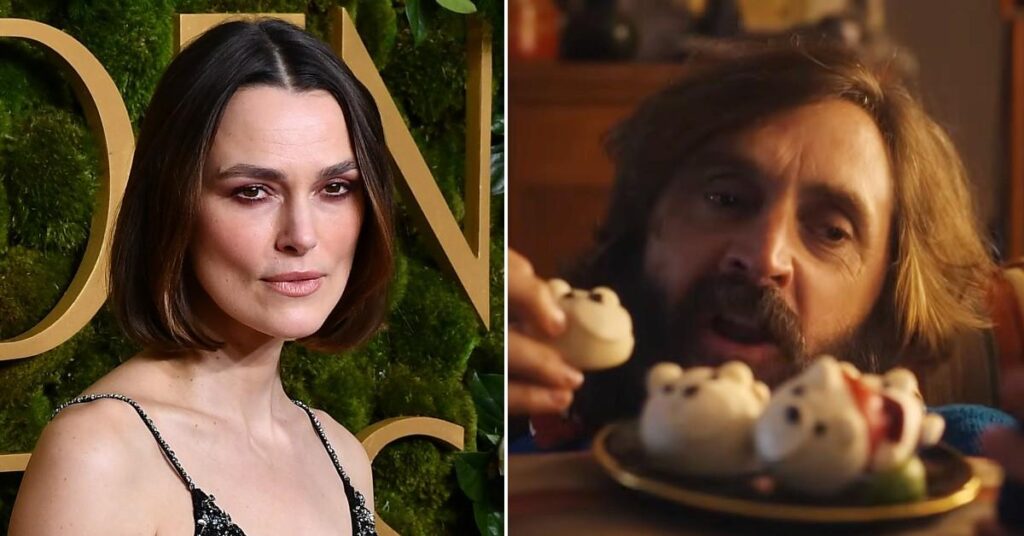 Keira Knightley Struggled With 'Disgusting' Kiss For Christmas Ad