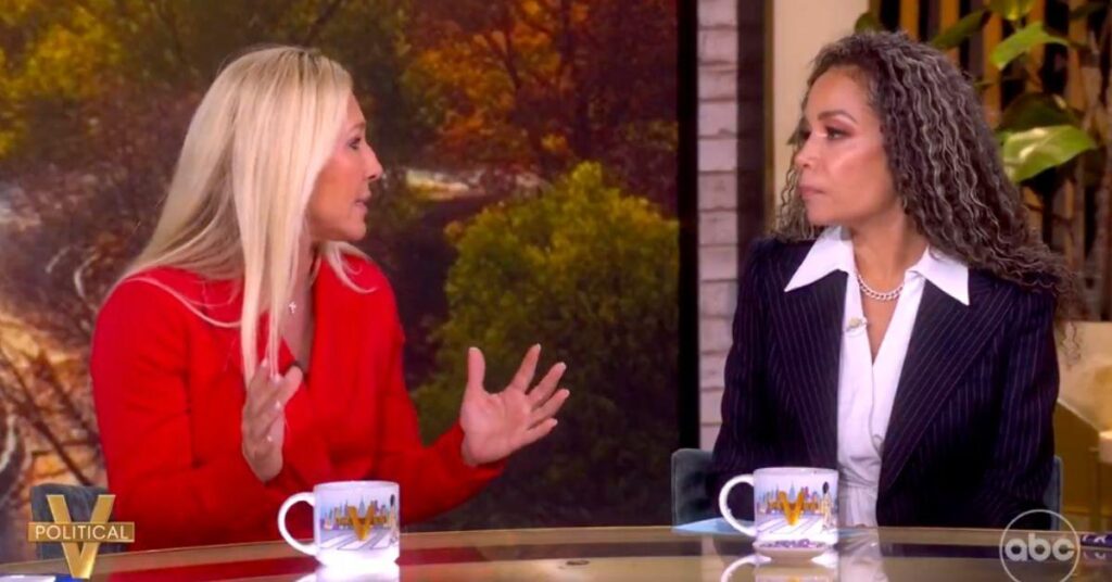 The View's Sunny Hostin Clashes With Marjorie Taylor Greene Before Break
