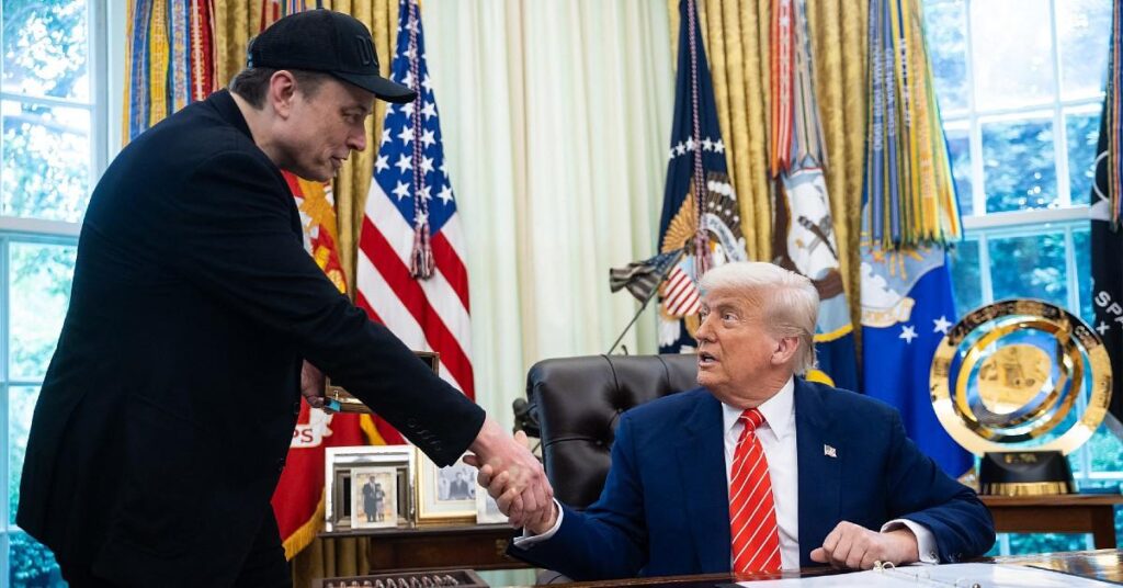 Trump Rubs Elon's Belly Just Months After Tesla Boss's Epstein Rant