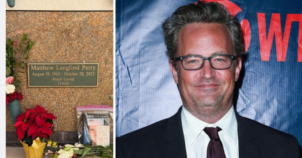 Matthew Perry's Crypt Marker Finally Revealed Two Years After His Death