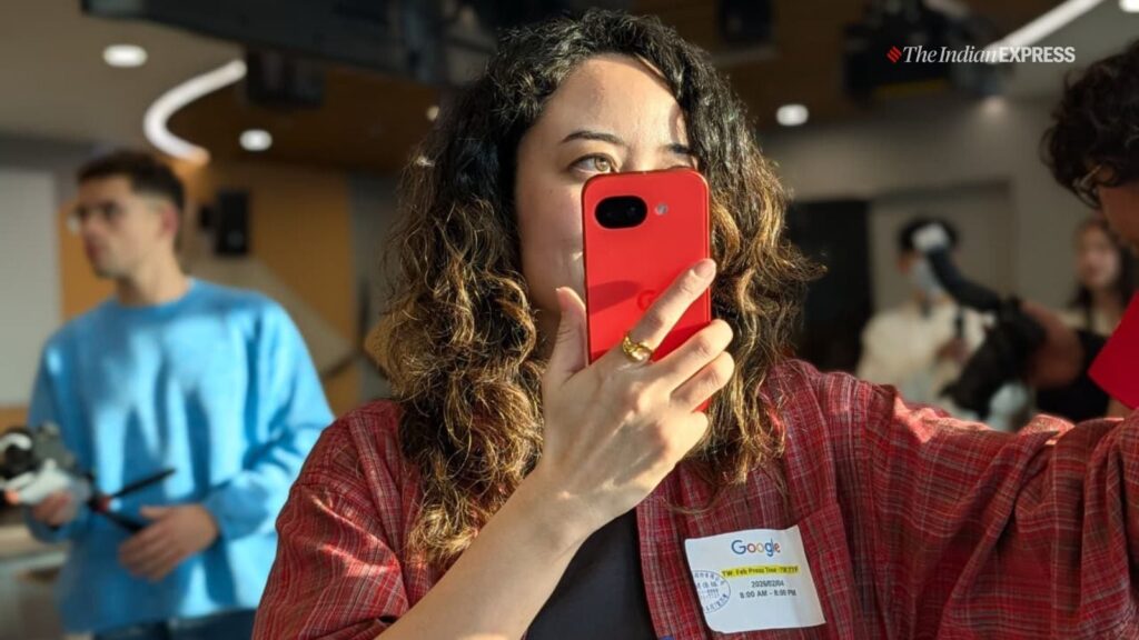 The new Pixel 10a costs US$499 (Rs 49,999) in line with the price of last year’s Pixel 9a. Image credit: Anuj Bhatia/Indian Express)