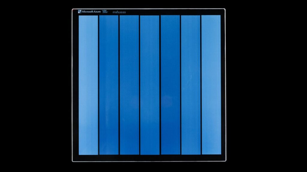 Instead of storing data as flat bits, the laser creates tiny 3D structures known as voxels inside the glass. Think of them as three-dimensional pixels. (Image: Microsoft Research Blog)