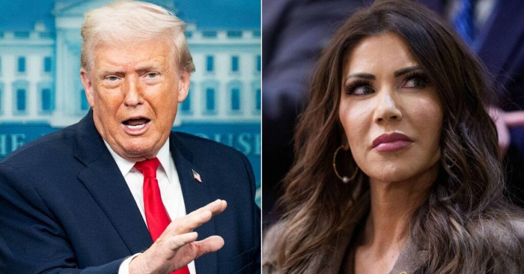 Donald Trump Defends Kristi Noem After Deadly Minneapolis Shootings