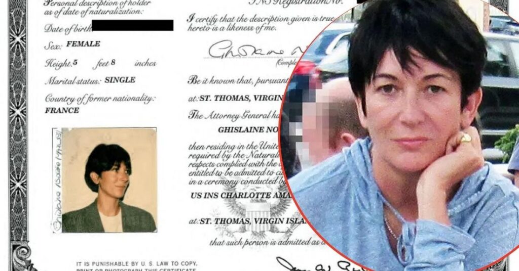 Ghislaine Maxwell 'Lied' on U.S. Citizenship Form — Could Face Charges