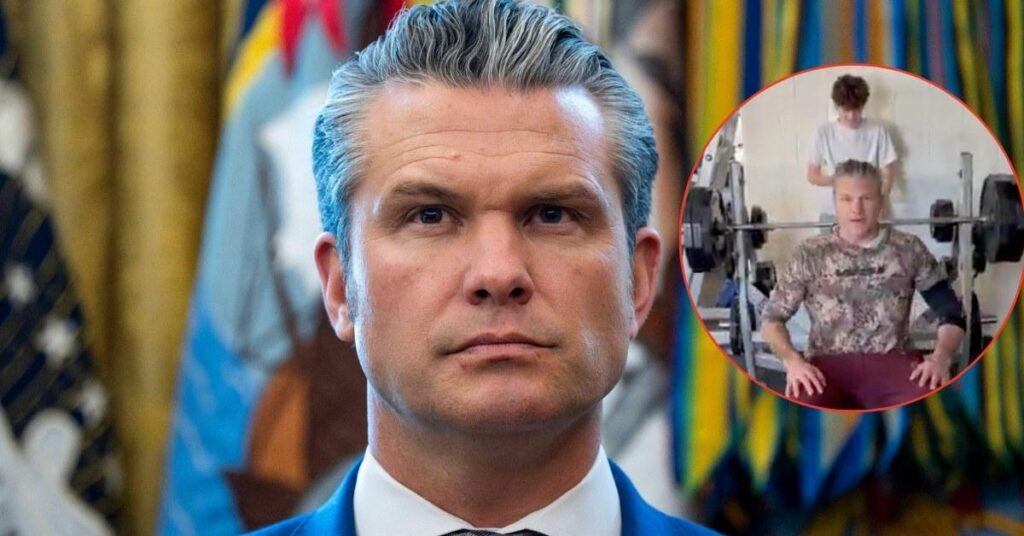 Pete Hegseth Accused of 'Wearing Makeup' In 'Embarrassing' Workout Video