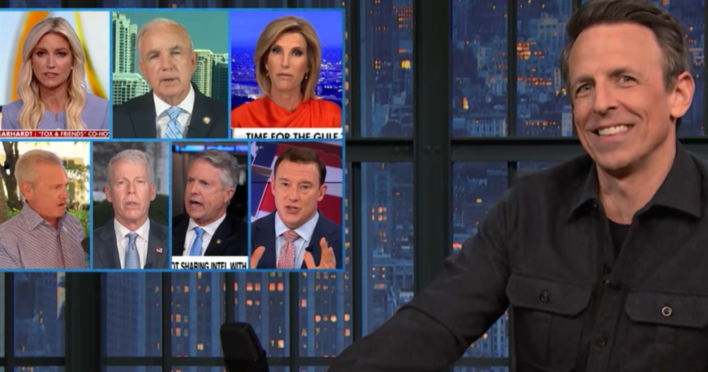 Seth Meyers Stunned By Trump And MAGA World’s Latest ‘Brazen And Shameless’ Spin