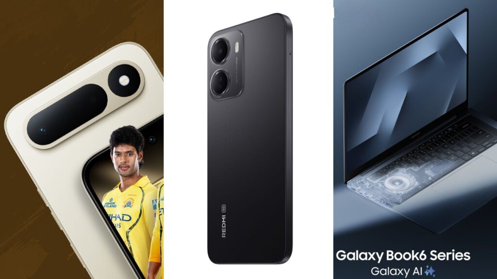 From budget 5G phones to premium AI PCs and smart cooling solutions, today’s biggest tech launches cover every category. (Express Image)