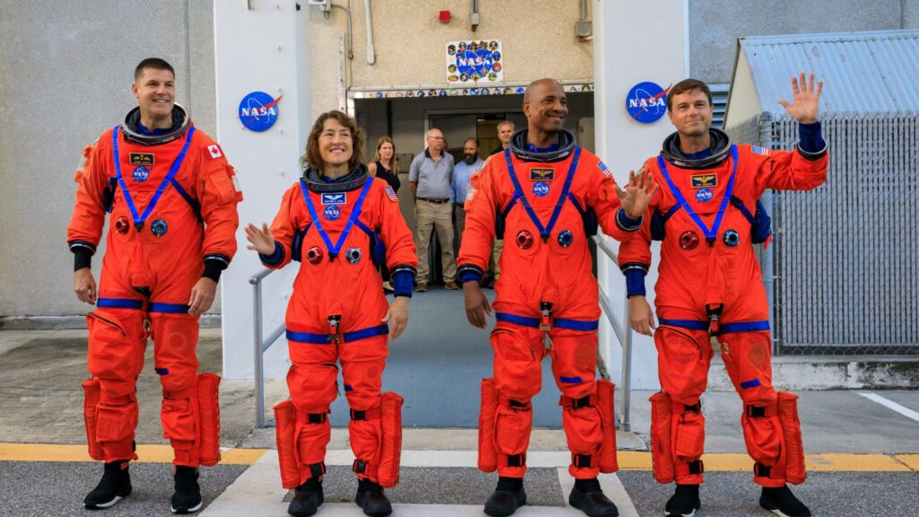 Artemis 2 astronauts arrive at Kennedy Space Center as Nasa eyes April 1 Moon launch | Technology News The astronauts have been in quarantine since March 20, when the mission’s rocket and spacecraft were rolled out to the launch pad. (Image: Nasa)