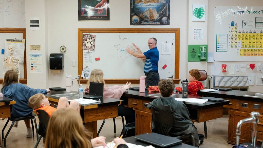 Chromebook remorse: Tech backlash at schools extends beyond phones | Technology News A science class at McPherson Middle School in McPherson, Kan., on Feb. 26, 2026. No more YouTube or video games on school laptops. Textbooks and pencils are back. Some seventh graders say they prefer learning offline.