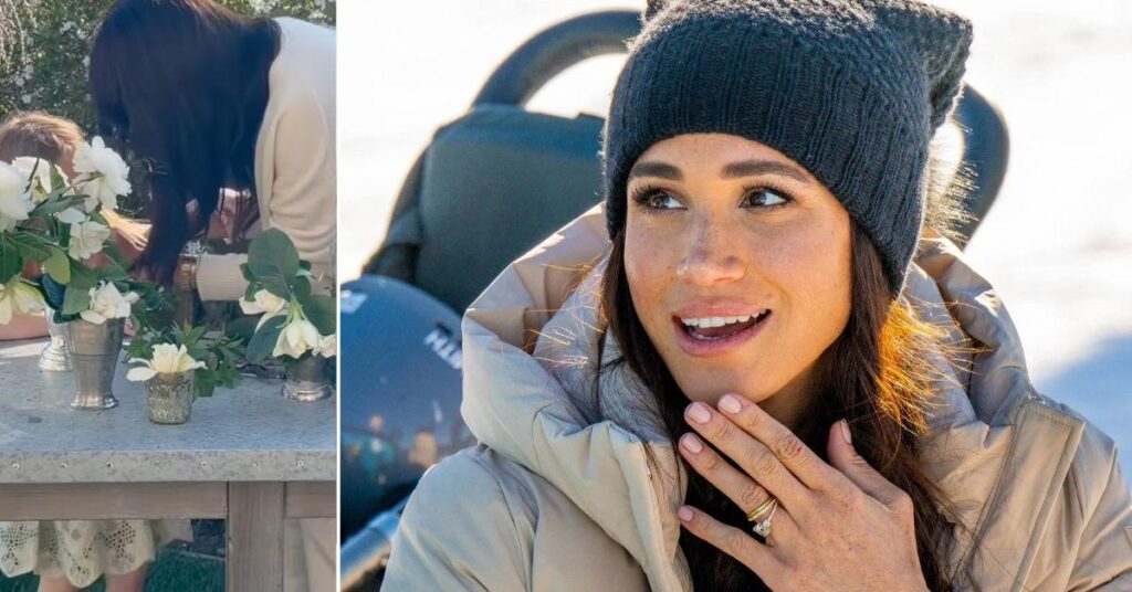 Meghan Markle Dragged for 'Crazy' Video Hiding Kids Faces Behind Flowers