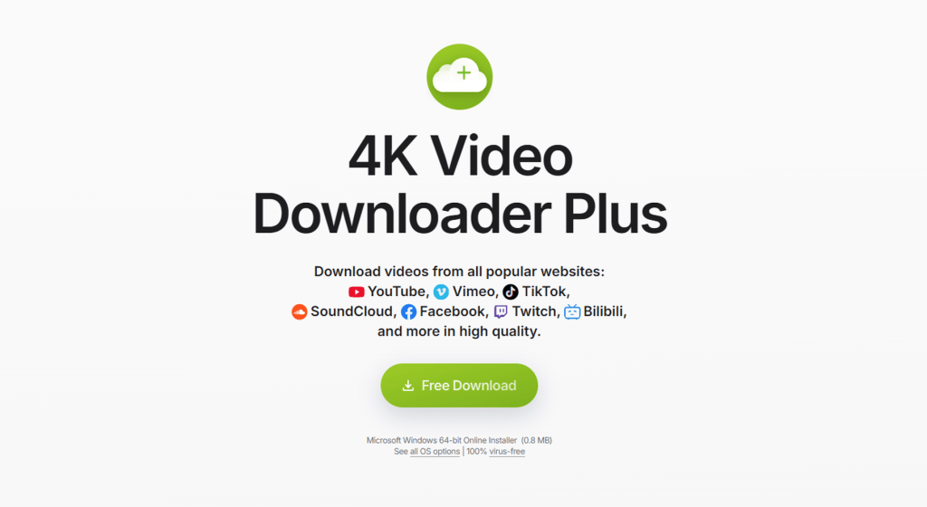 How to download videos and playlists from YouTube for free – 2 easy and reliable methods 4K Video Downloader Plus website