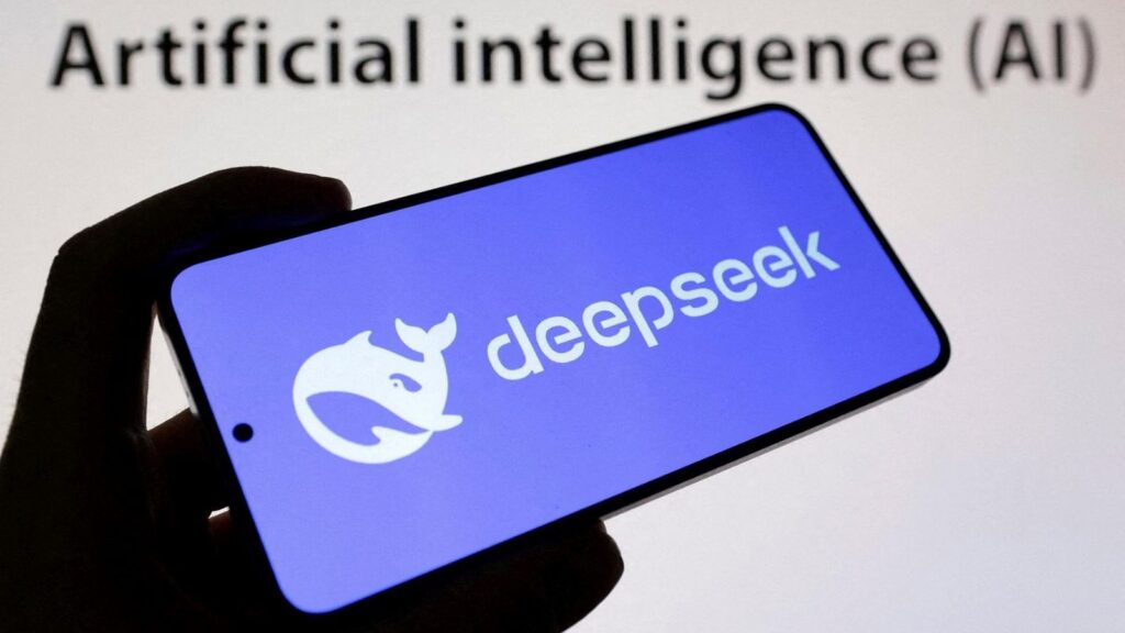 US orders global warning over alleged AI theft by DeepSeek and Chinese firms | Technology News DeepSeek branding displayed on a digital screen. (Image: Dado Ruvic/Reuters)
