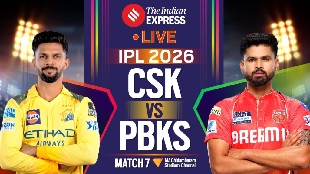 TATA IPL Chennai Super Kings vs Punjab Kings Today Match Live Scorecard