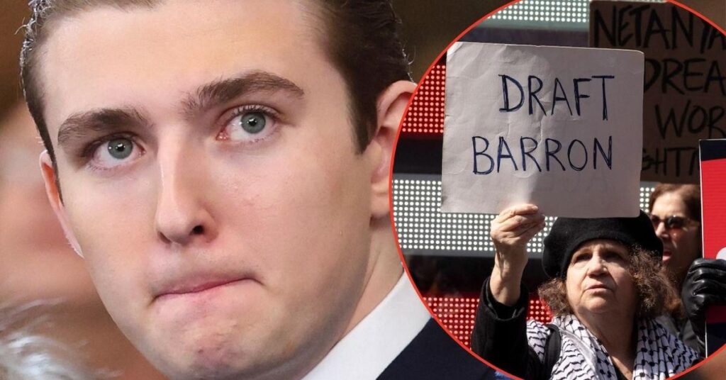 Barron Trump Faces Calls to Be Drafted for War Barron Trump Faces Calls to Be Drafted for War