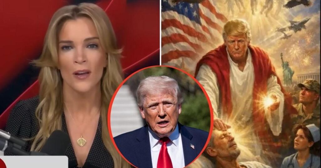 Megyn Kelly Torches Trump Over Now-Deleted Pic Of Him As Jesus Christ