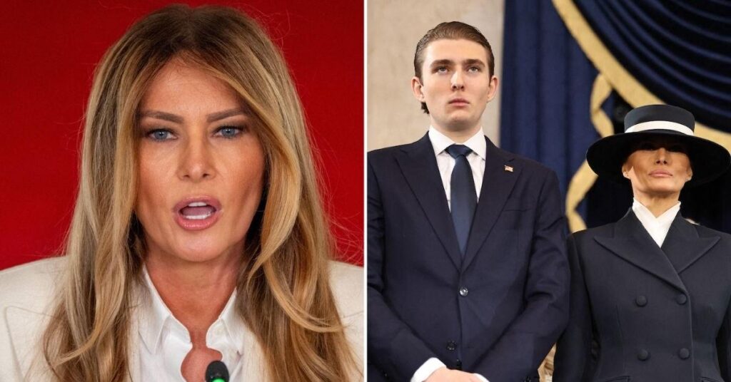 Melania Trump Keeps Son Barron, 20, 'Separate' From Older Siblings