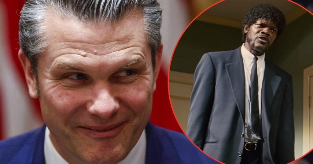Pete Hegseth Trolled After Reading Fake Bible Quote From 'Pulp Fiction'