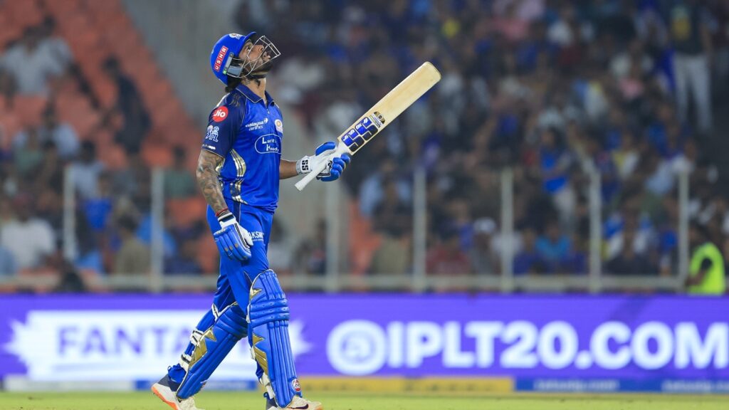 Tilak Varma leads MI recovery vs GT with his first IPL century | Cricket News