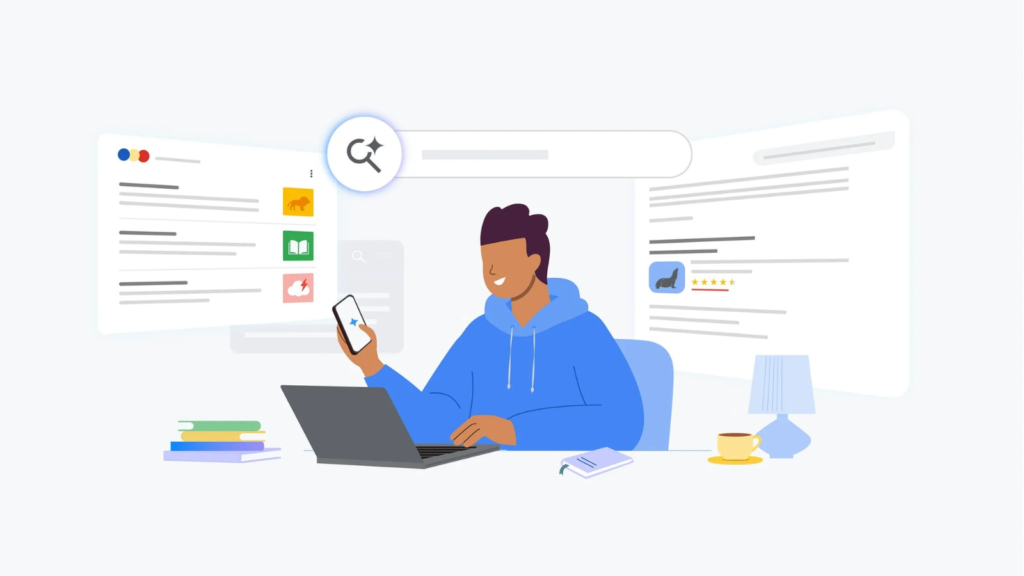 The new Google AI Search update adds personalised source preferences, article carousels, and expanded citation labels. (Image: Google Blog)