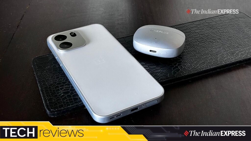 Why This Rs 31,999 Smartphone with an 8,000mAh Battery is the Ultimate Mid-Range Disrupter Powered by the Snapdragon 7s Gen 4 chipset, the OnePlus Nord CE 6 delivers smooth everyday performance and reliable gaming. (Image: The Indian Express/ Ajay Hanje)