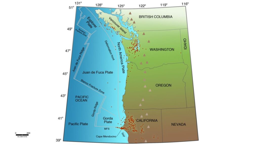 Earth’s crust is breaking up under Cascadia, study finds | Technology News The new evidence suggests that the end does not come all at once. Instead, the plate breaks apart gradually. (Image: Oregon State University)